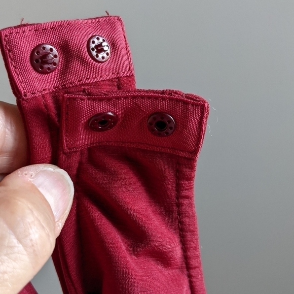 Nwt Bar III Off the shoulder Chiffon Bodysuit Maroon XXL - Picture 4 of 12